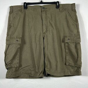 🔥🔥 CARHARTT Army Green Cargo Shorts Relaxed Fit Men Size 42 - PERFECT